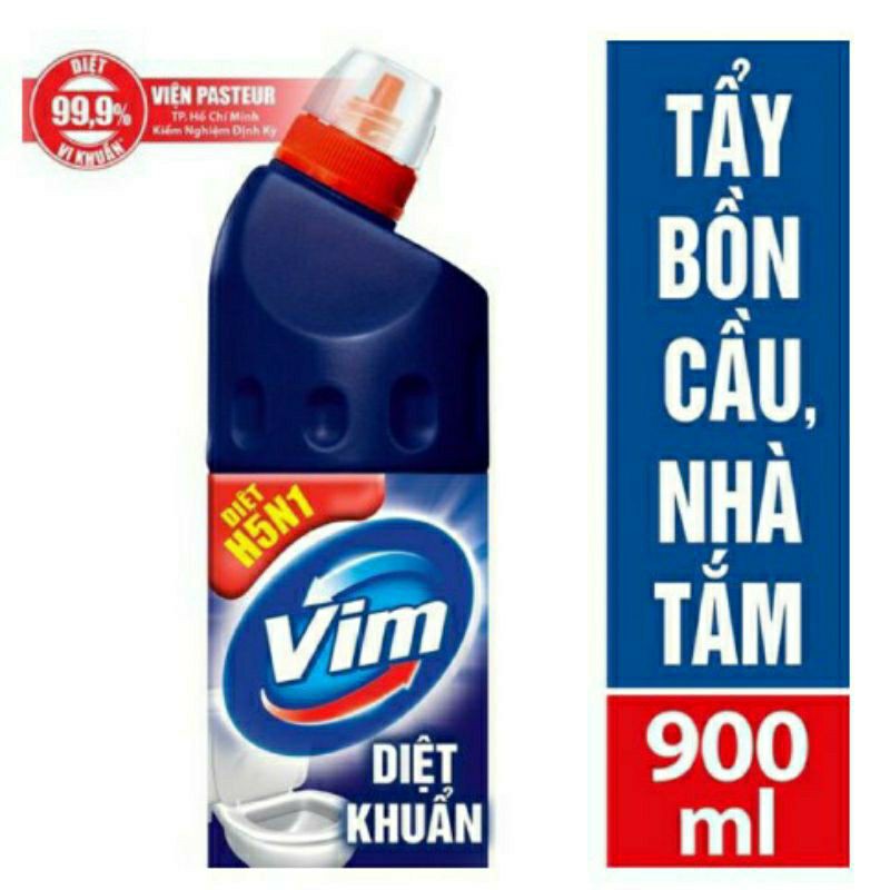 nước tẩy rửa nhà tắm bồn cầu vim chai 900ml