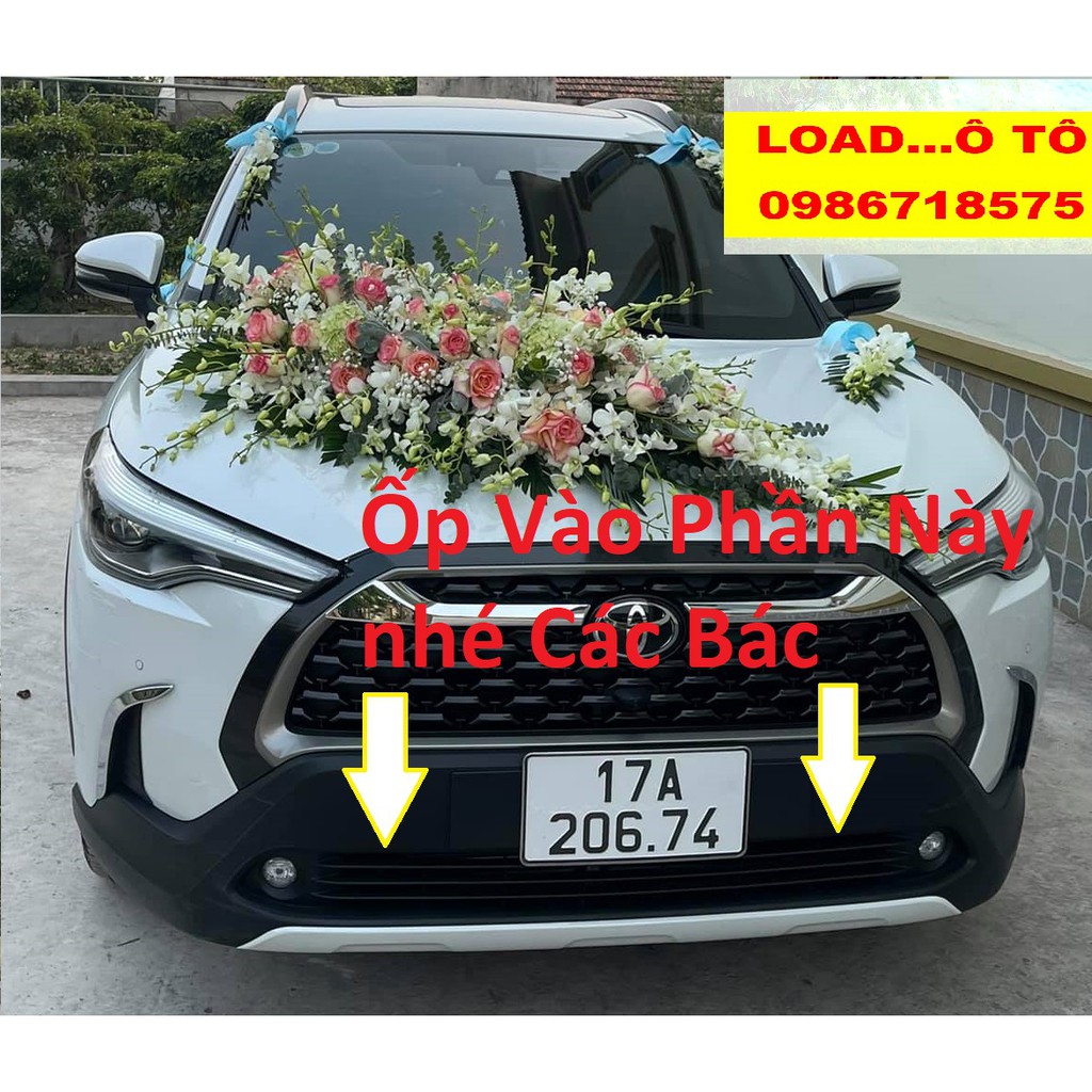 Ốp Trang Trí Lưới Tản Nhiệt Toyota Cross 2022-2020 Mạ Crom,Ốp Mặt Ca lăng Toyota Cross