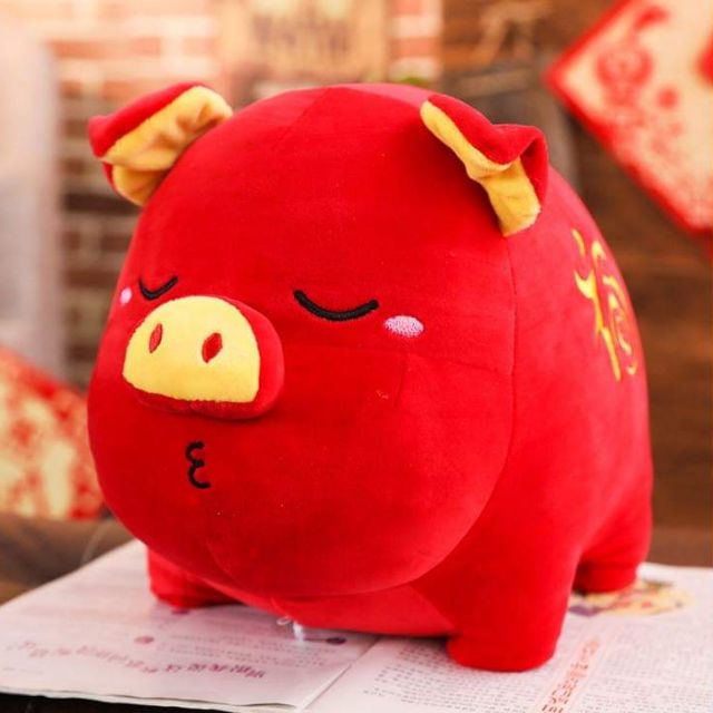 Heo May Mắn 30 cm (Đỏ)