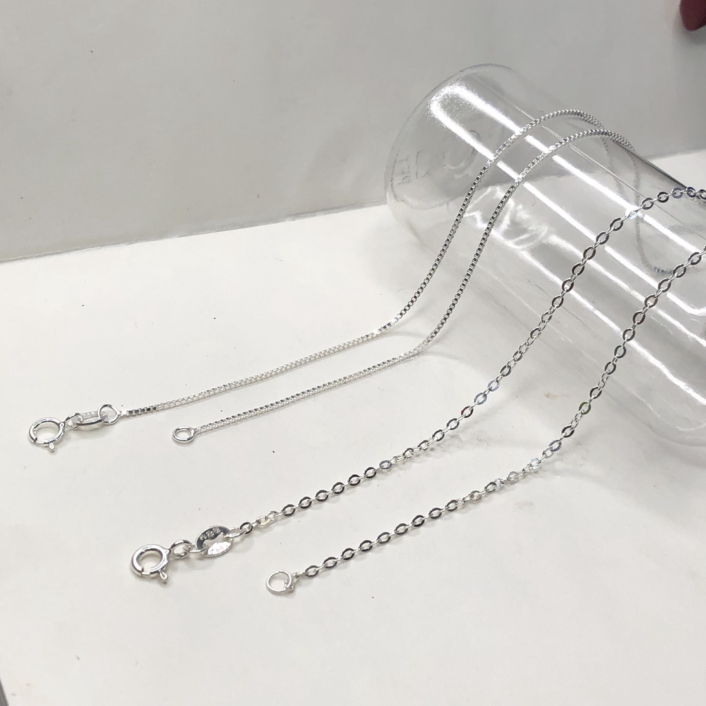Dây chuyền bạc dây trơn bán sẵn