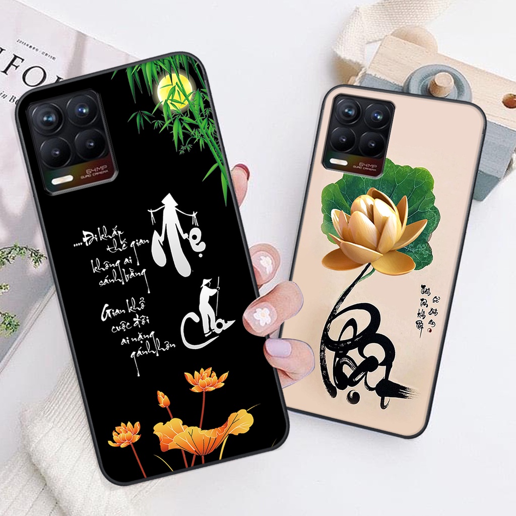 Ốp lưng Realme 8 / 8 PRO in hình chữ tài chữ lộc, Cha Mẹ, bình an SIÊU ĐẸP
