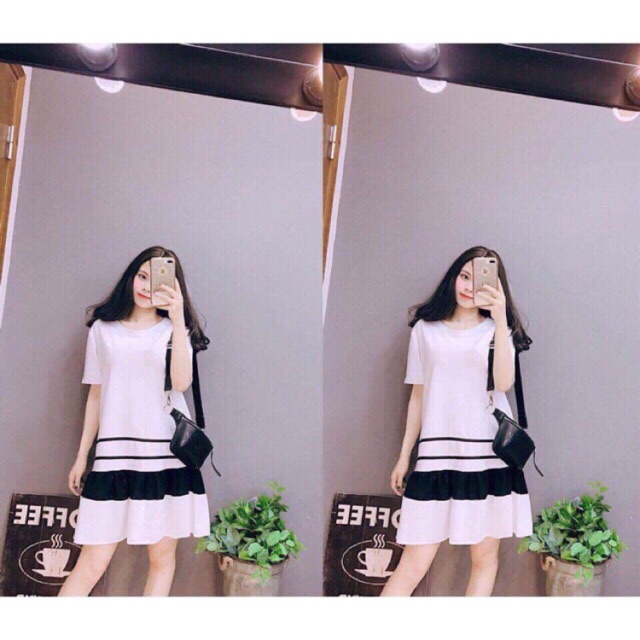 Váy đuôi cá sọc