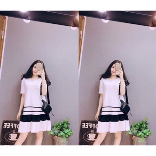 Váy đuôi cá sọc