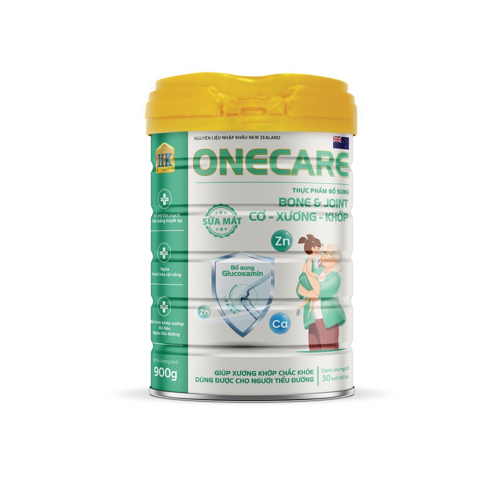 Sữa cơ xương khớp Onecare Bone &amp; Joint 900g – Sữa cho người bệnh xương khớp, tim mạch, huyết áp, tiểu đường