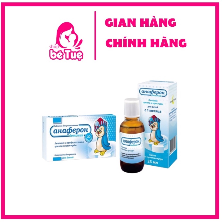 Tăng Đề Kháng Anaferon Chim Cánh Cụt Nga Cho Bé