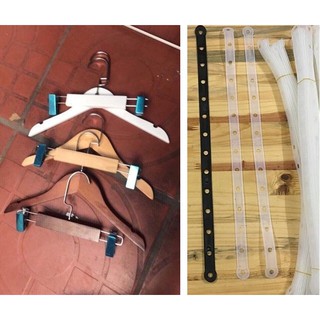 Móc Gỗ Tre Trẻ Em 20 Chiếc Vai Đệm và 11 Chiếc Gỗ Nâu TE