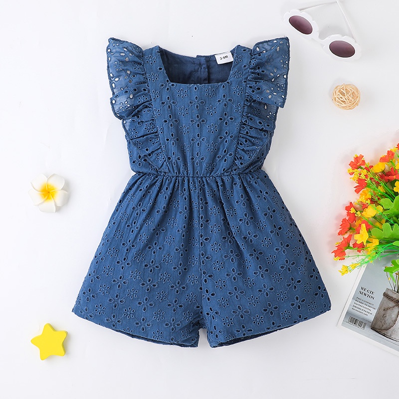 Body Tay Ngắn Cho Bé Gái Sơ Sinh 0-24 Tháng,Bodysuit Liền Thân Mùa Hè