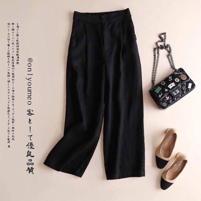 ⚡️𝙓𝘼̉ 𝙆𝙃𝙊⚡️Quần ống rộng CULLOTES ⚡️𝙓𝘼̉ 𝙆𝙃𝙊⚡️chun sau đính khuy trước siêu đẹp