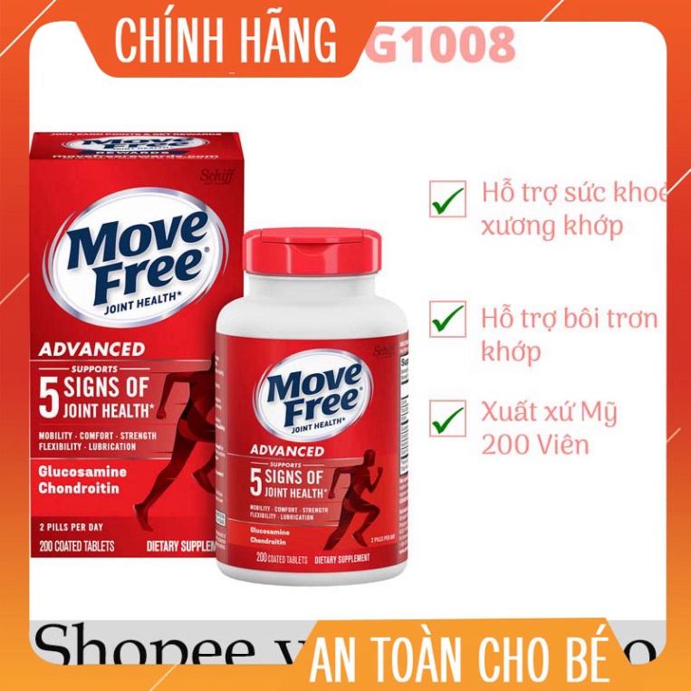 GIÁ CHỈ HÔM NAY Viên Uống Bổ Khớp Move Free Joint Health 200 viên GIÁ CHỈ HÔM NAY