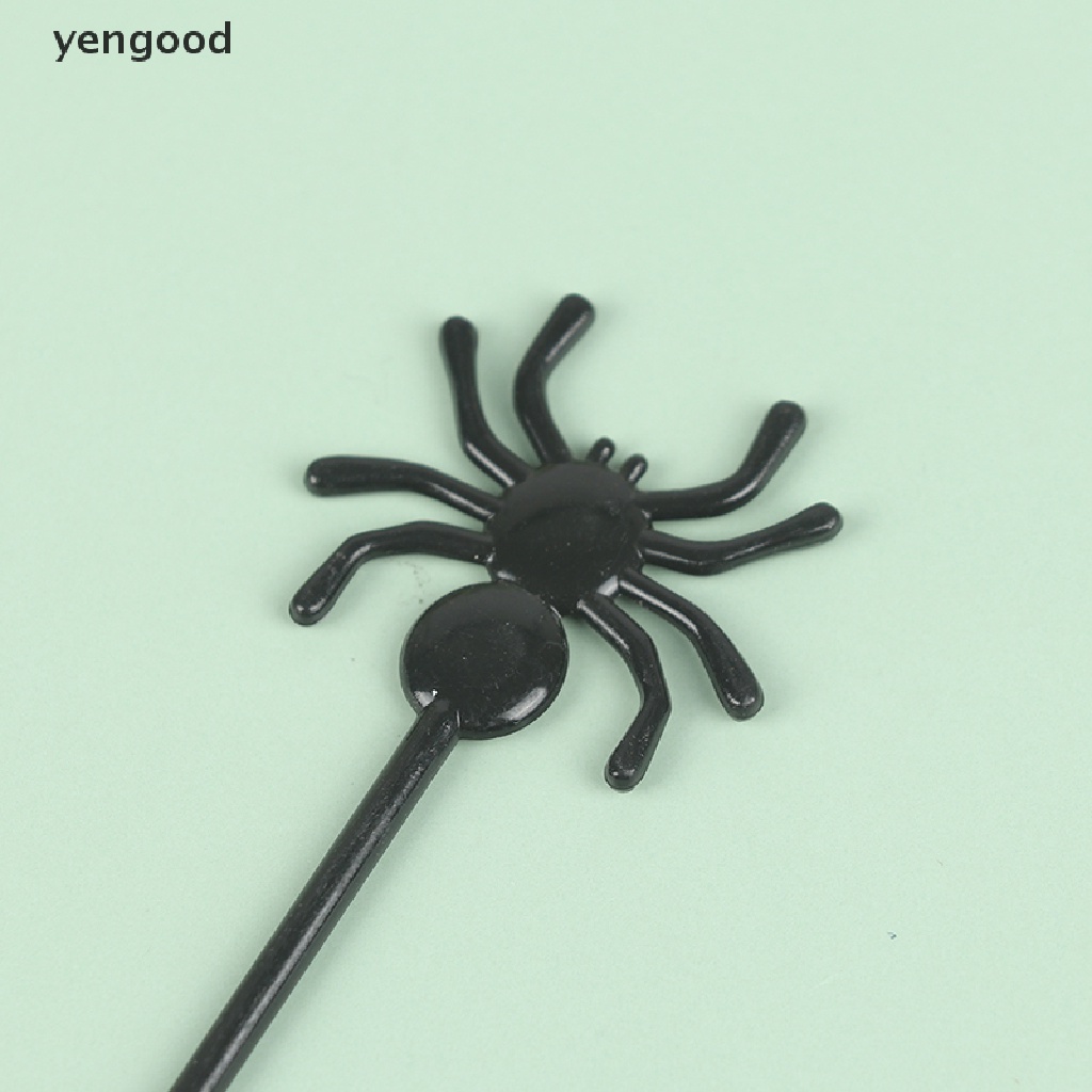 Set 10 Nĩa Ăn Tráng Miệng Họa Tiết Hoạt Hình Phong Cách Halloween Cho Bé