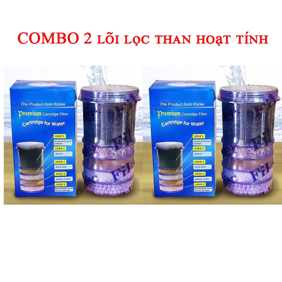 Lõi Lọc Than Hoạt Tính 5 Tầng Lọc Thay Thế Cho Bình Lọc Nước Hưng Long One Mom Long King