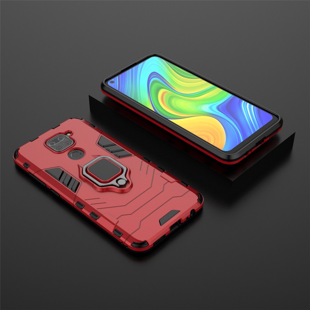 Ốp Điện Thoại UFlaxe 03ZG Chống Rung Có Giá Đỡ Dạng Vòng Tròn Từ Tính Cho Xiaomi Redmi 9A 9C Note 9 10X Pro 4G 5G