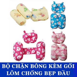 Bộ chặn kèm gối lõm cho bé sơ sinh - Hàng Việt Nam