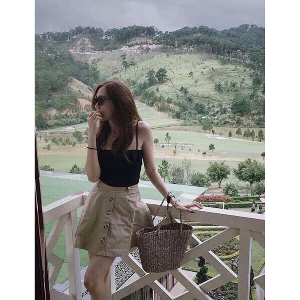 Áo quây Nữ croptop 2 dây cá tính