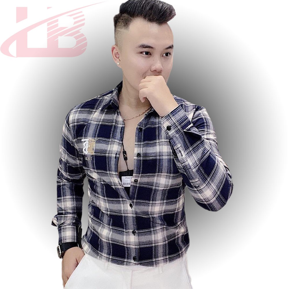 Áo sơ mi lụa dài tay nam LB006, vải dày, mát , đường may sắc sảo, áo sơ mi cao cấp LB1990 store