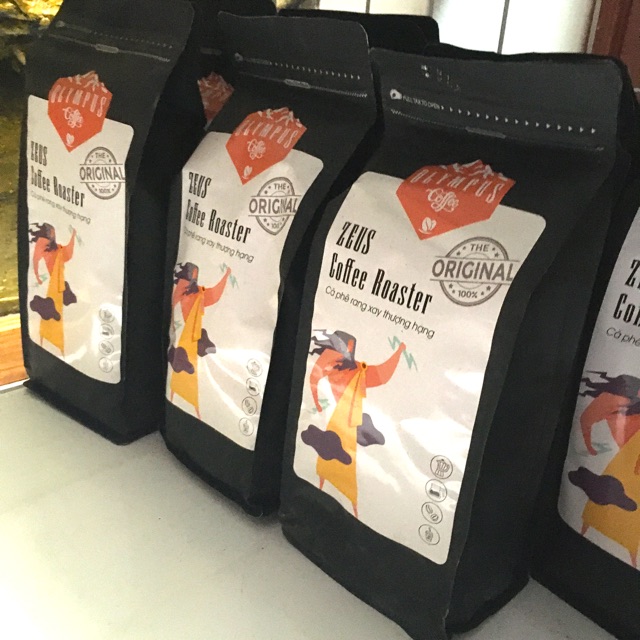 Cafe nguyên chất pha phin Zeus Olympus - gói 1kg