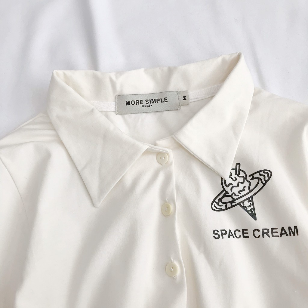 Áo Croptop Nữ CREAM QUE KEM Cổ Trụ Tay Ngắn Ulzzang (Ảnh Thật) | BigBuy360 - bigbuy360.vn