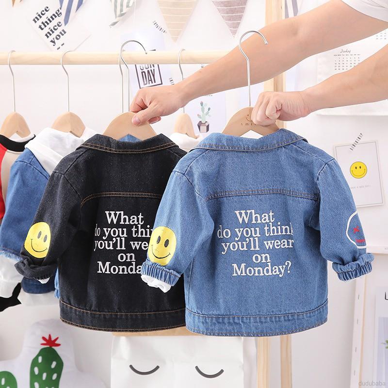Áo khoác denim kiểu dáng xinh xắn đáng yêu cho bé 1-4 tuổi