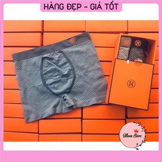 Quần lót, quần sịp đùi nam- hộp 3 chiếc boxer nam chữ h hộp cam cao cấp