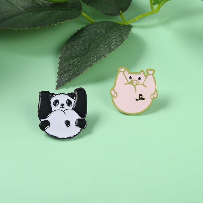 Ghim cài áo QIHE JEWELRY hình động vật hoạt hình xinh xắn