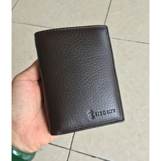 Ví Bóp da cao cấp màu đen hoặc màu nâu nhỏ gọn tiện lợi ví đứng nam da bò