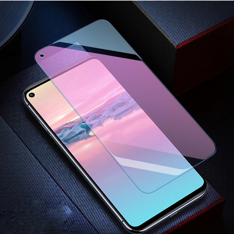 Kính cường lực Redmi Note 9 / Redmi 10X 4G Tím chống tia UV hại mắt 9H / 2.5D