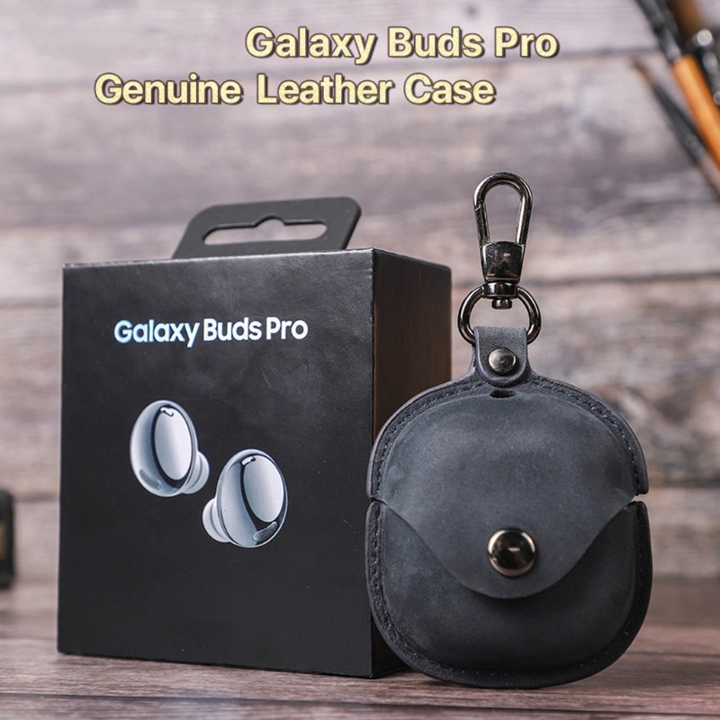 Vỏ Bảo Vệ Hộp Sạc Tai Nghe Galaxy Buds Pro Bằng Da Pu Kèm Móc Khóa Tiện Dụng