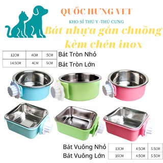 Bát gắn chuồng cho chó mèo - QUỐC HƯNG VET