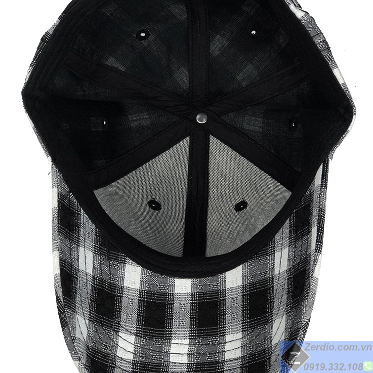 Mũ lưỡi trai nam nữ caro đẹp, chất liệu cotton cao cấp dày dặn phong cách cá tính