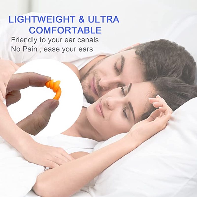 1 Cặp Nút Bịt Tai Bằng Silicone Mềm Chống Ồn Chống Nước Chống Ồn Kèm Dây Nylon Cho Chụp Ảnh/Lối Đi Du Lịch/Nhân Viên Học