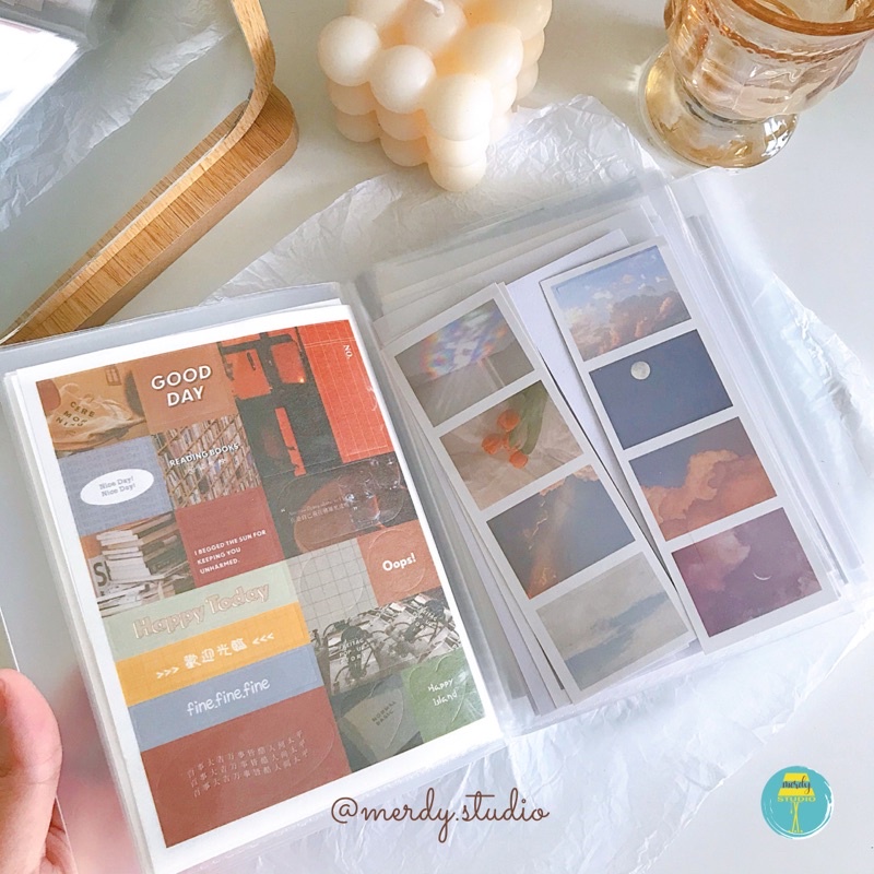 Sổ lưu trữ đựng sticker và card trang trí 40 tờ