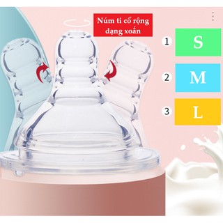 Núm ti siêu mềm cổ rộng dạng xoắn M/L