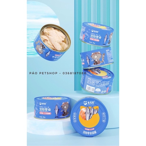 PATE cho mèo Set 6 lon vị cá Curly tail