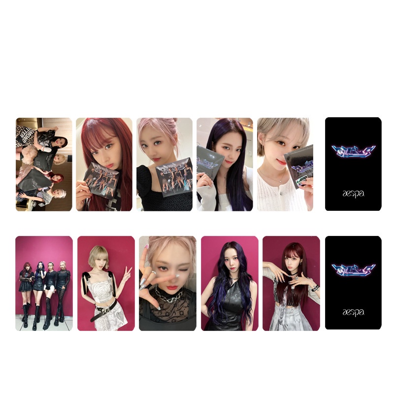 Album Ảnh Nhóm Nhạc Kpop Aespa GISELLE KARINA Thẻ