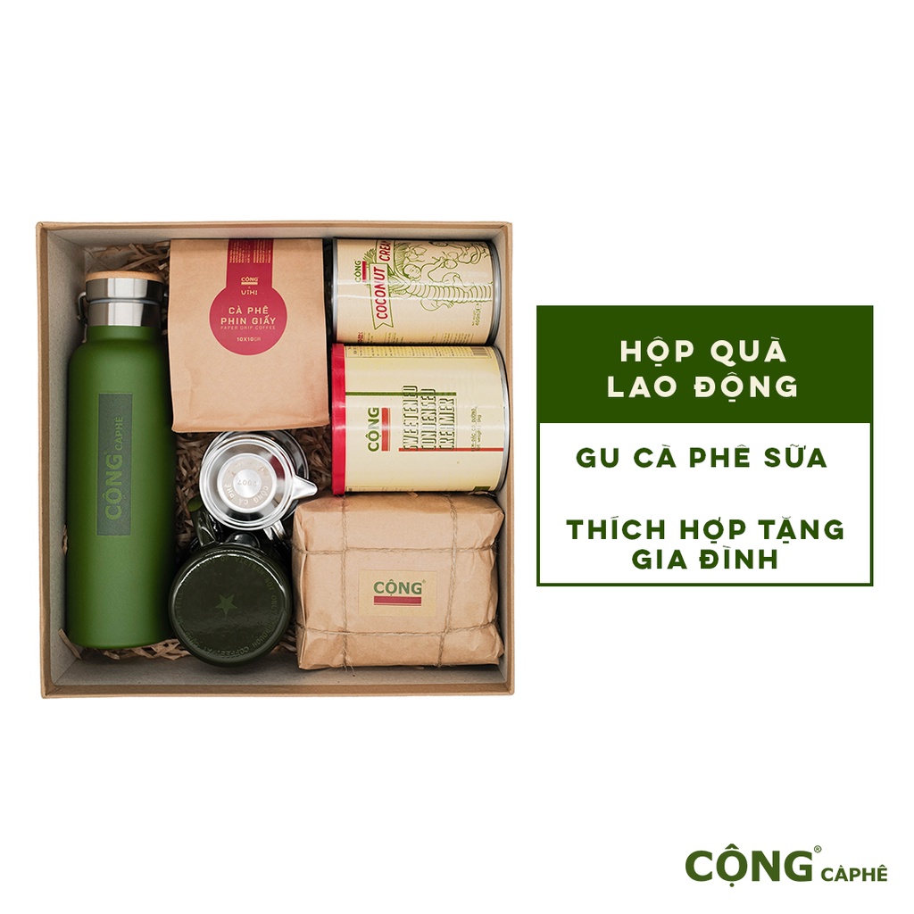 Hộp quà tặng Cộng Cà Phê Lao Động mừng giải phóng