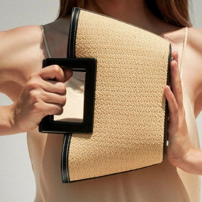 Túi Xách Đan Rơm Thời Trang Hàn Quốc Đơn Giản