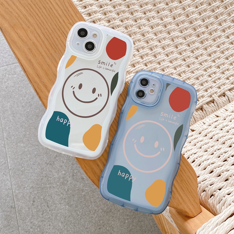 Ốp lưng iphone Ốp điện thoại Suntaiho silicone TPU mềm chống sốc in mặt cười thích hợp cho iPhone 11 12 13 PM Xs Max Xs XR 7 8 +