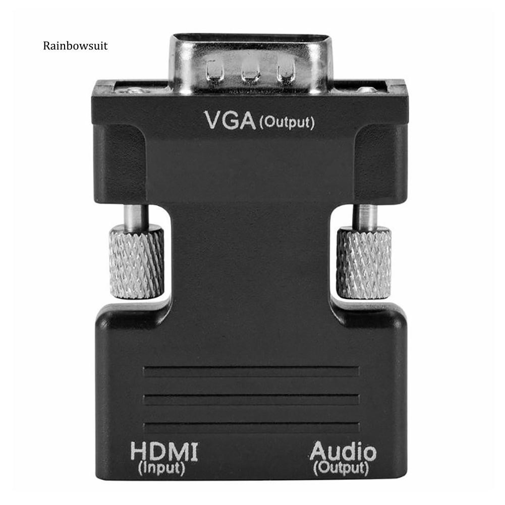 Cổng nối HDMI - VGA và dây cắm audio