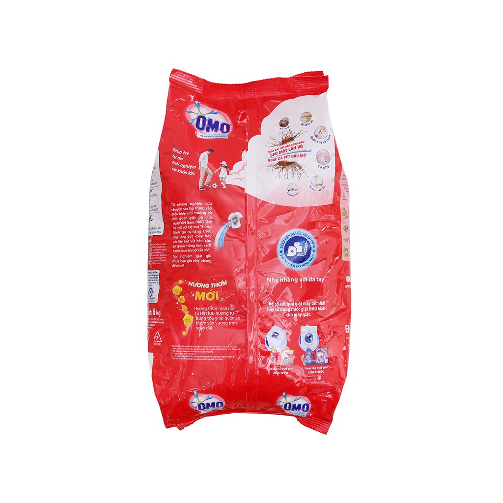 Bột giặt OMO Sạch cực nhanh 6kg