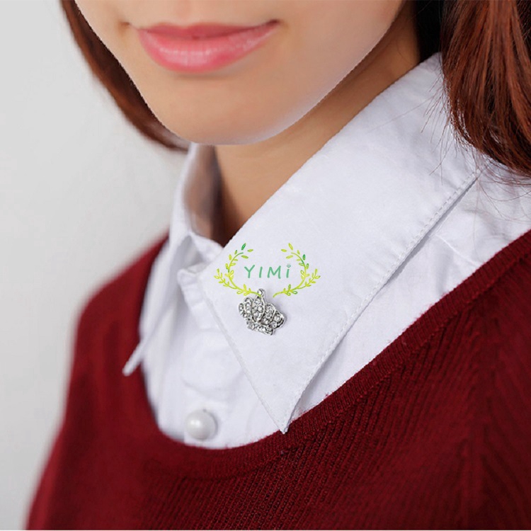 COD Corsage Trâm cài cho thiết kế vương miện rhinestone trang trí cho phụ nữ❤Yimi❤