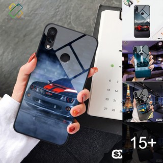 Ốp lưng kính Xiaomi Redmi note 7 / note 7 pro in 3D chủ đề siêu xe