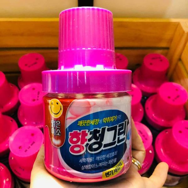 Chai Thả Bồn Cầu Nhà Vệ Sinh Khử Mùi Sử Dụng Được 2500 Lần Xả,Tẩy Sạch Vết Bẩn Khó Chịu Mùi Hương Hoa 180gr