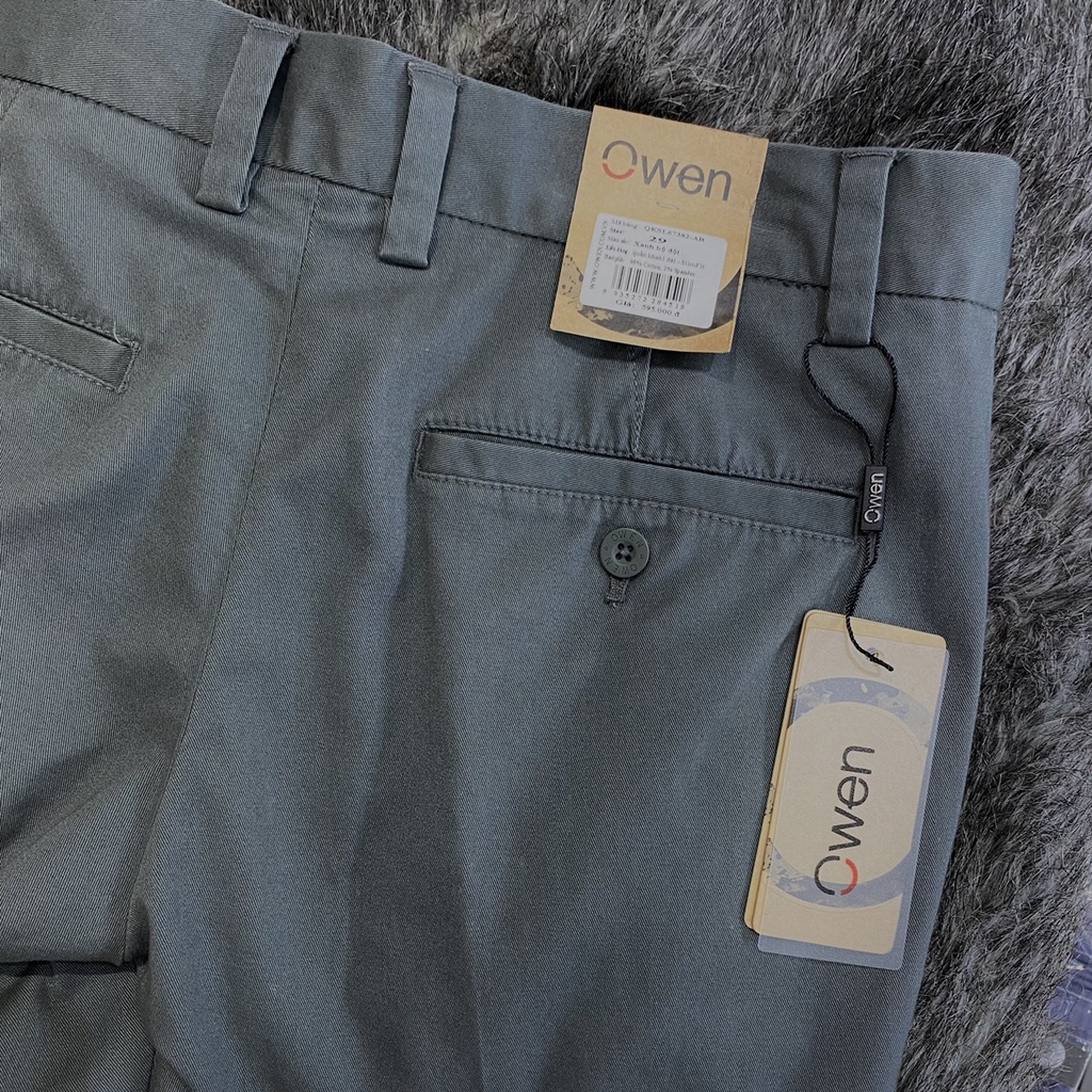 OWEN - Quần kaki Owen dáng ôm chất co dãn nhẹ -  quần thô nam
