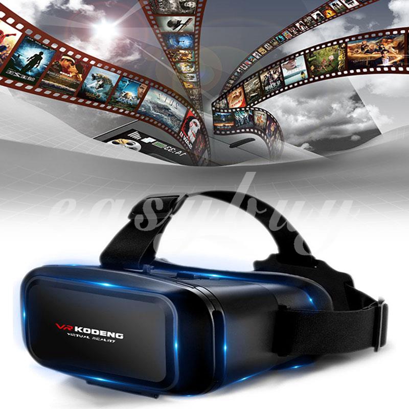 EASY Virtual Reality Glasses 3D VR Glasses KODENG Head-Mounted 4.5~6inch Smartphone Home Portable