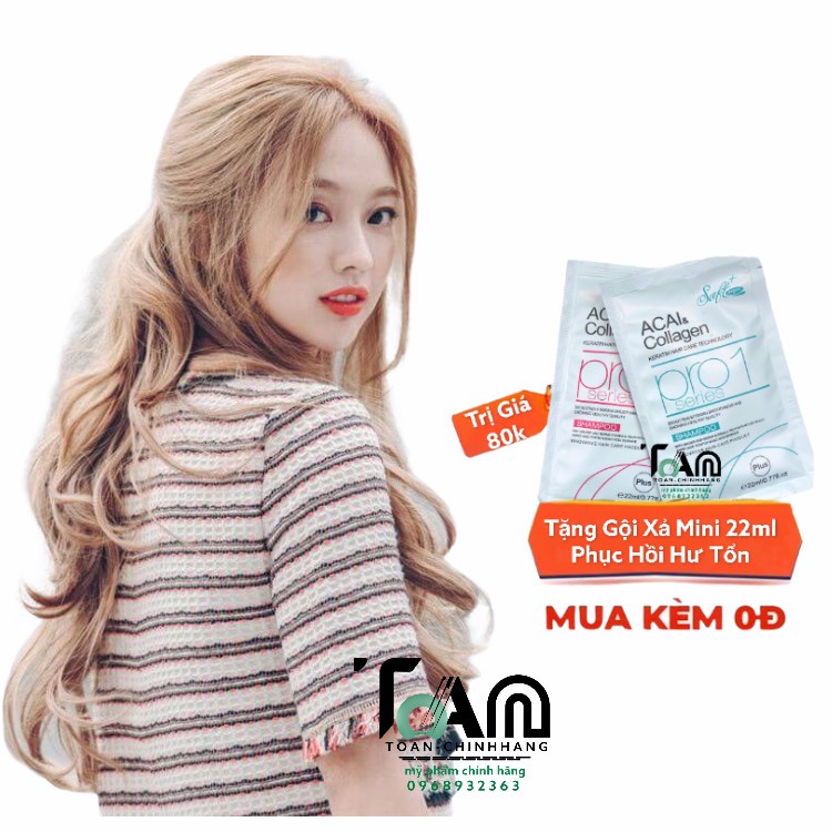 COMBO Nhuộm Tóc Màu Vàng Chát + Oxy