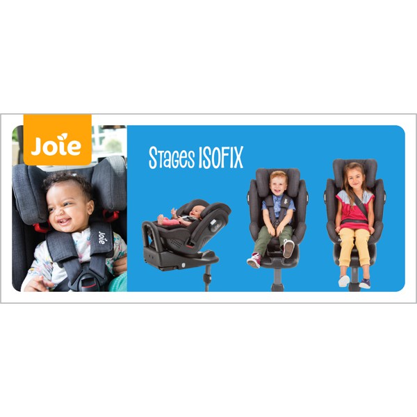 [Mã MKBC13 giảm 80k đơn 1 triệu] Ghế ngồi ô tô trẻ em Joie Stages ISOFIX Pavement