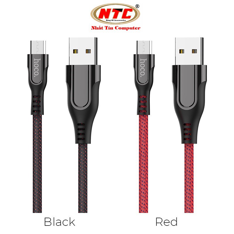 Cáp sạc nhanh và truyền dữ liệu cổng microUSB Hoco U54 2.4A dài 1.2A