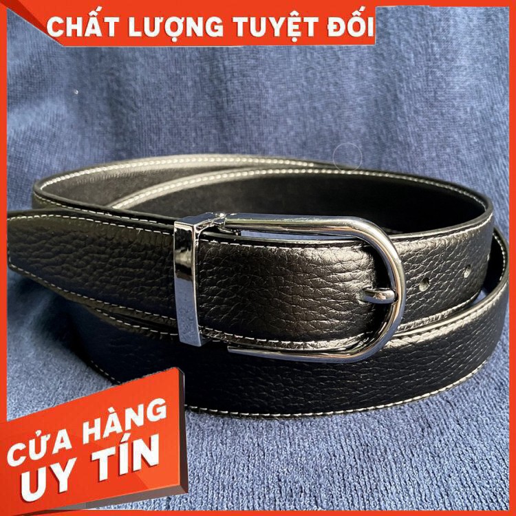 HÀNG NHẬP KHẨU -  Thắt lưng dây lưng nam Da Bò Vicobi, dây nịt VÂN CHỈ TRẮNG mặc quần vải đi chơi, sự kiện, đi làm sản x