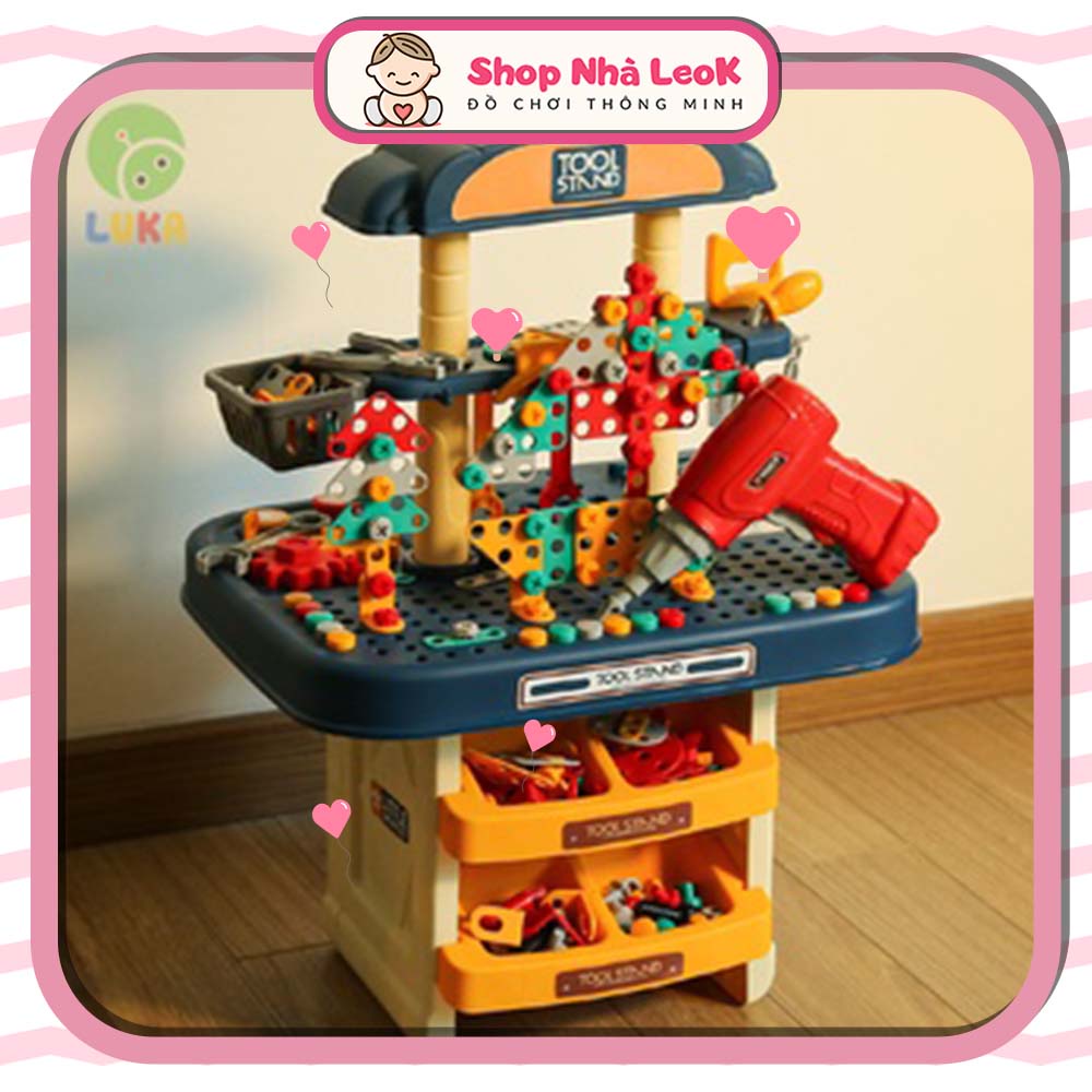 Bộ Lắp Ghép Kỹ Sư Cỡ Lớn 246 Chi Tiết Kèm Khoan Pin Và Sách Hướng Dẫn - 53483950_18931063996