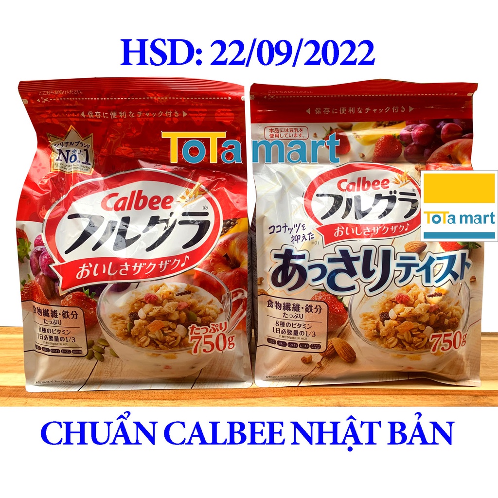 (HSD 09/2022) Ngũ cốc CALBEE ăn kiêng giảm cân Nhật Bản